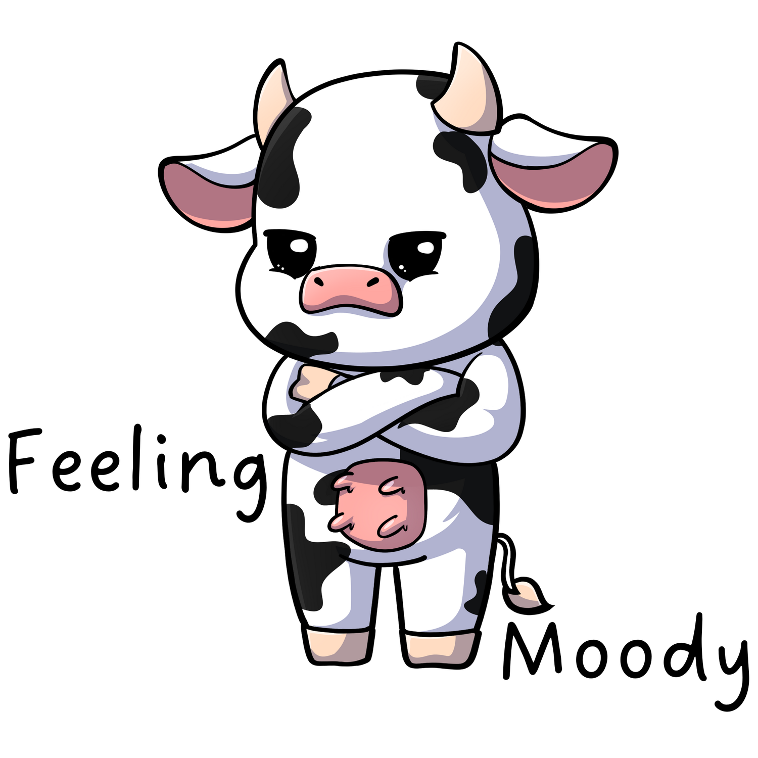 Feeling Moody une petite vache adorable qui boude