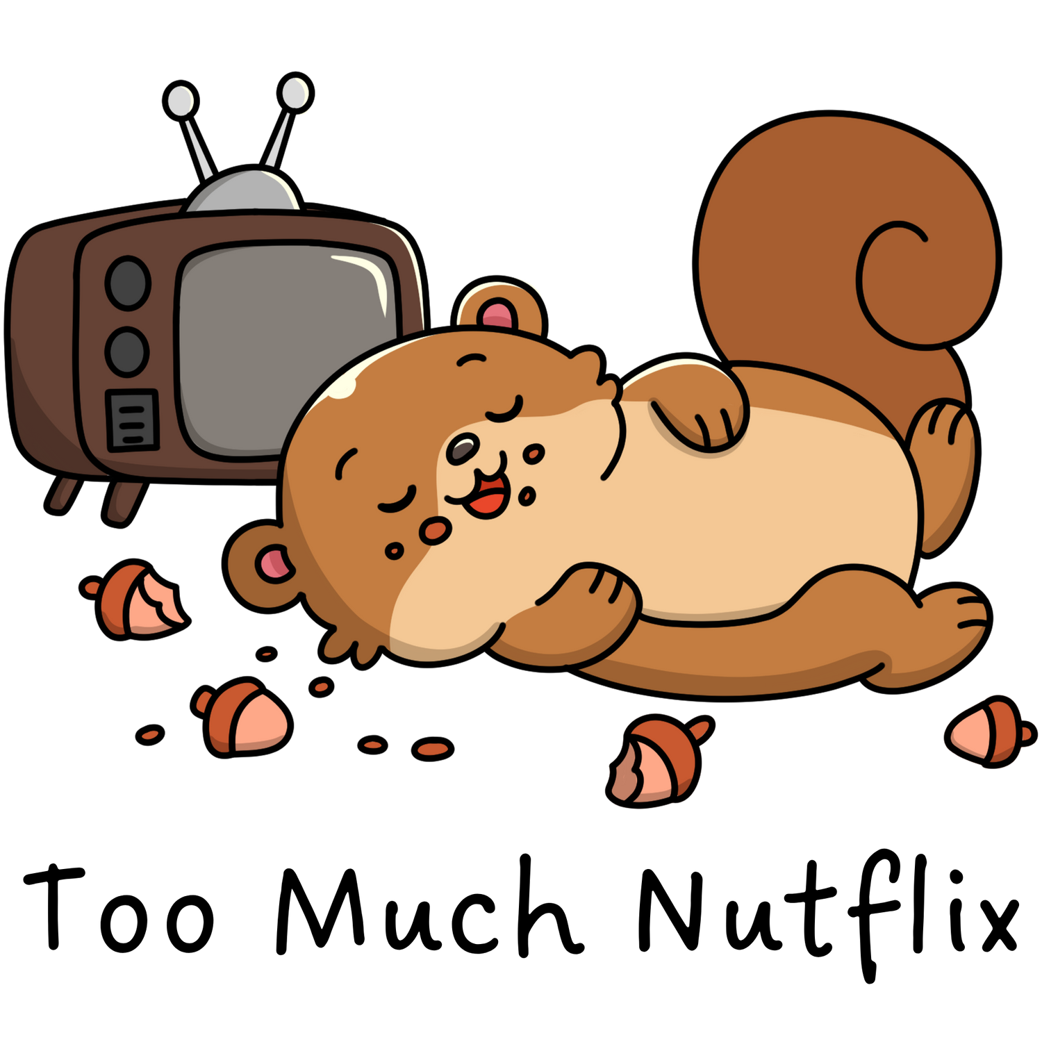 Too much Netflix un écureuil trop gourmand