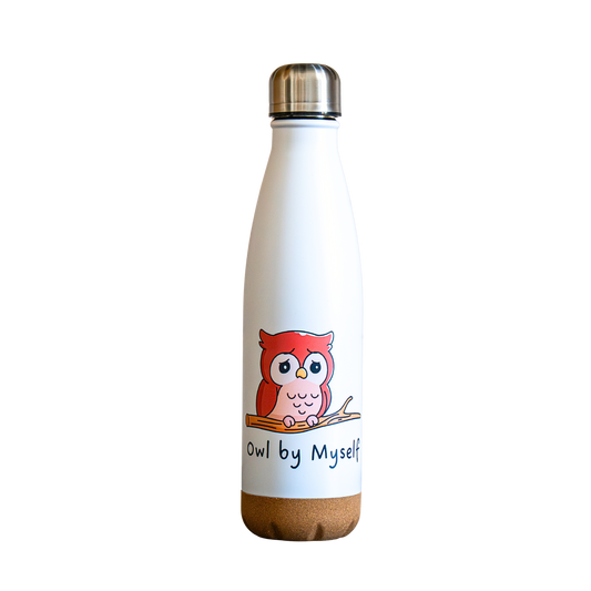 Gourde hibou 500 ml base en liège