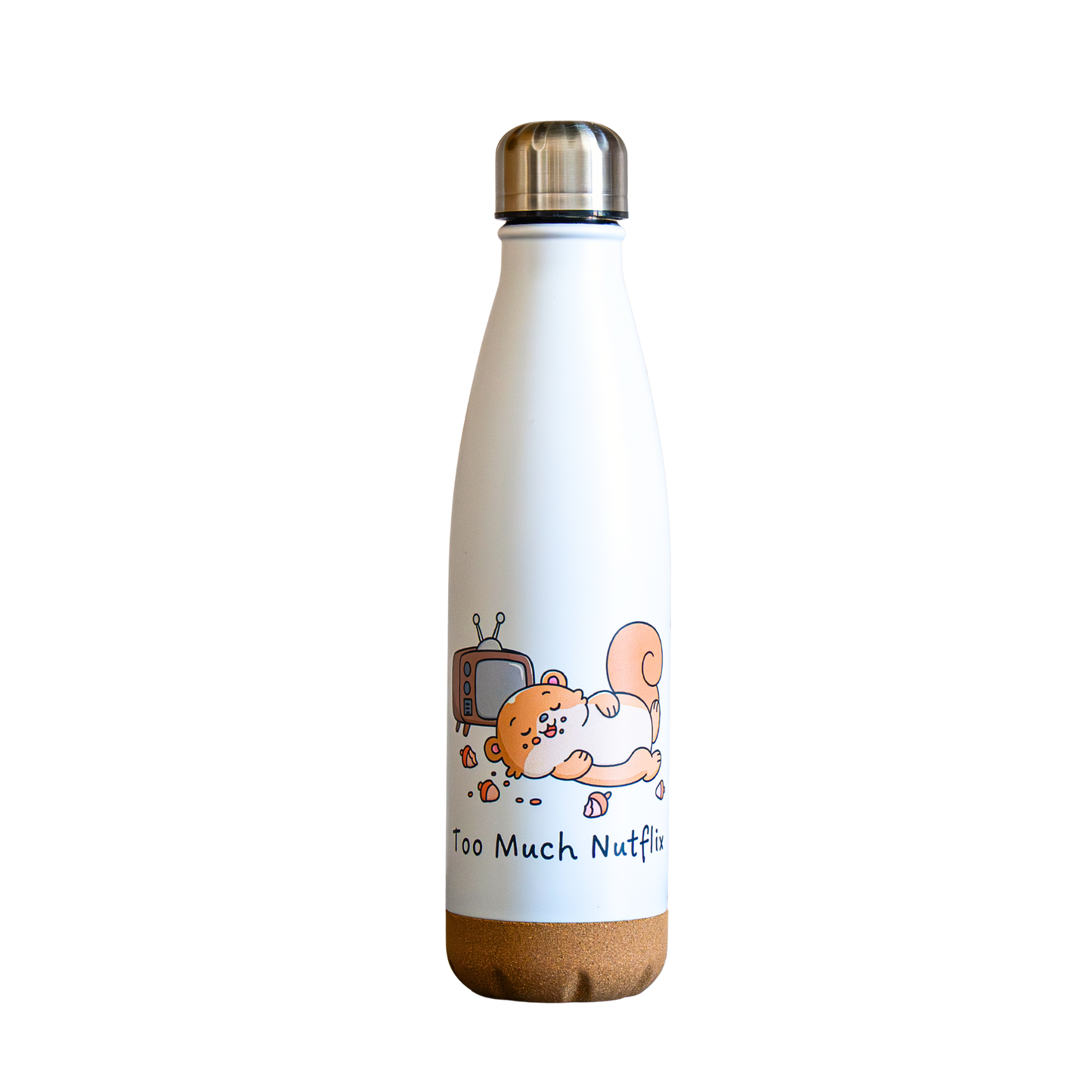 Gourde écureuil 500 ml base en liège