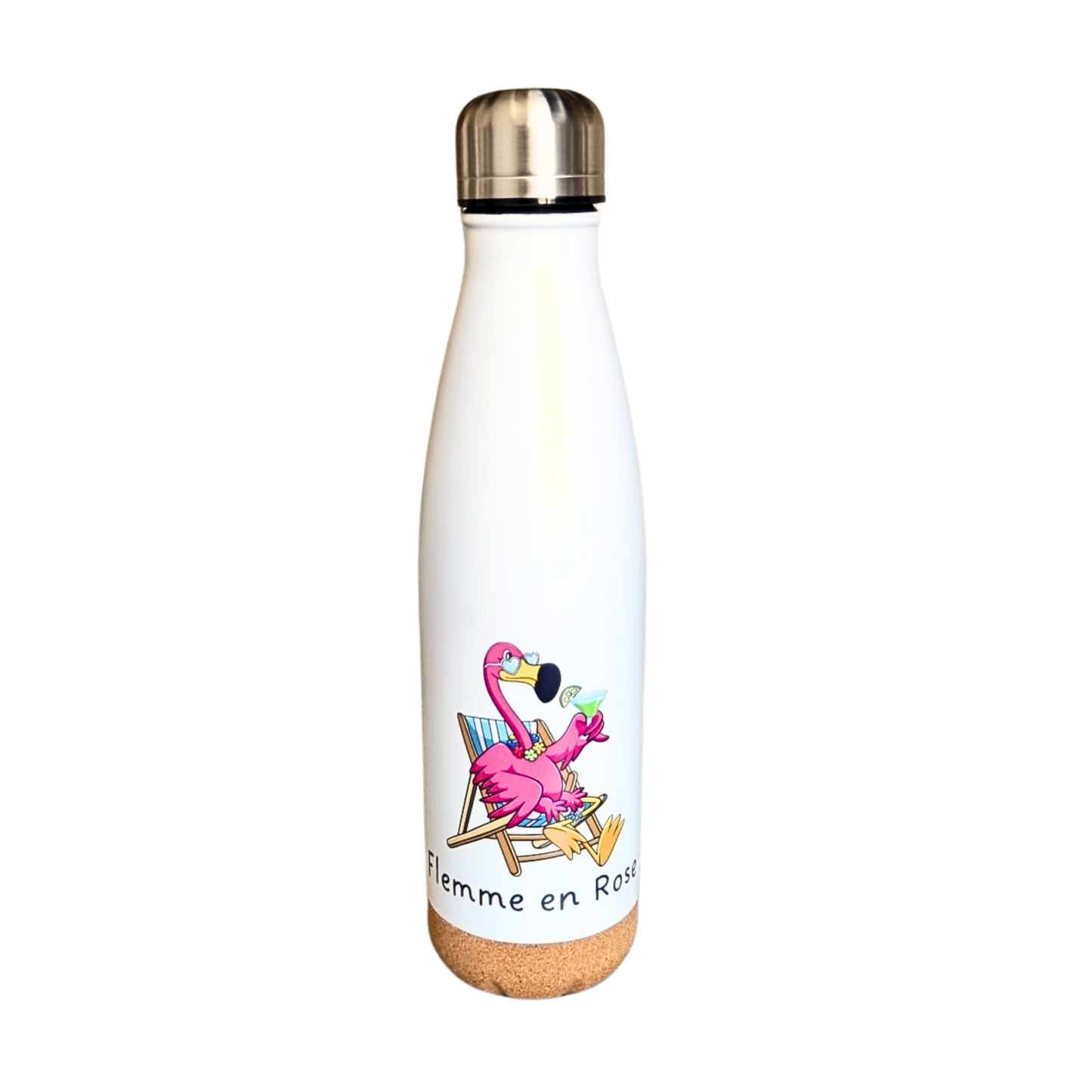 Thermos / gourde isotherme Flamant Rose