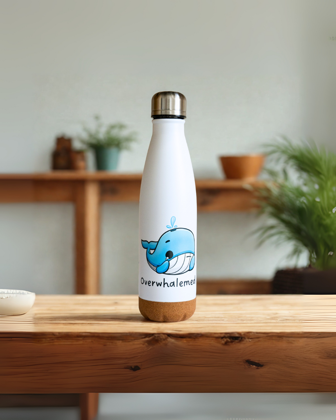 Gourde baleine 500 ml base en liège
