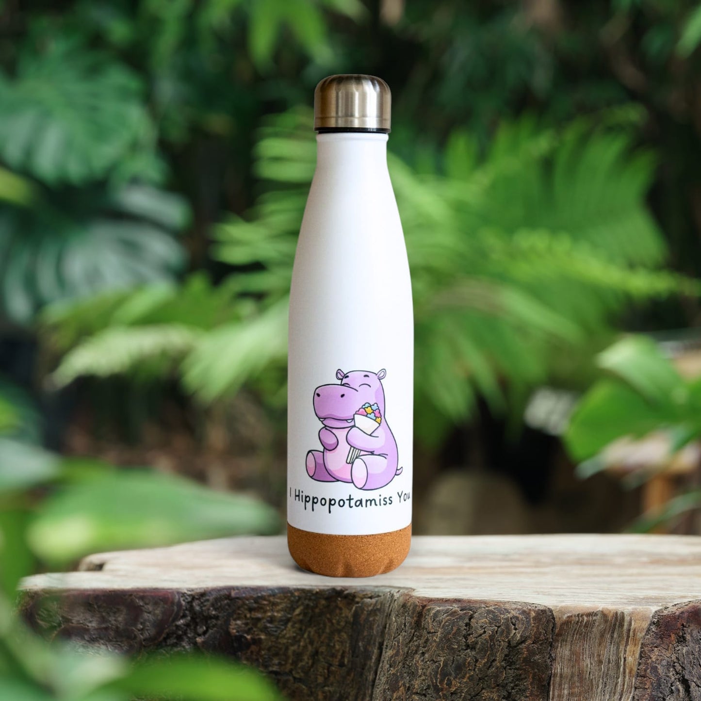 Gourde hippo 500 ml base en liège