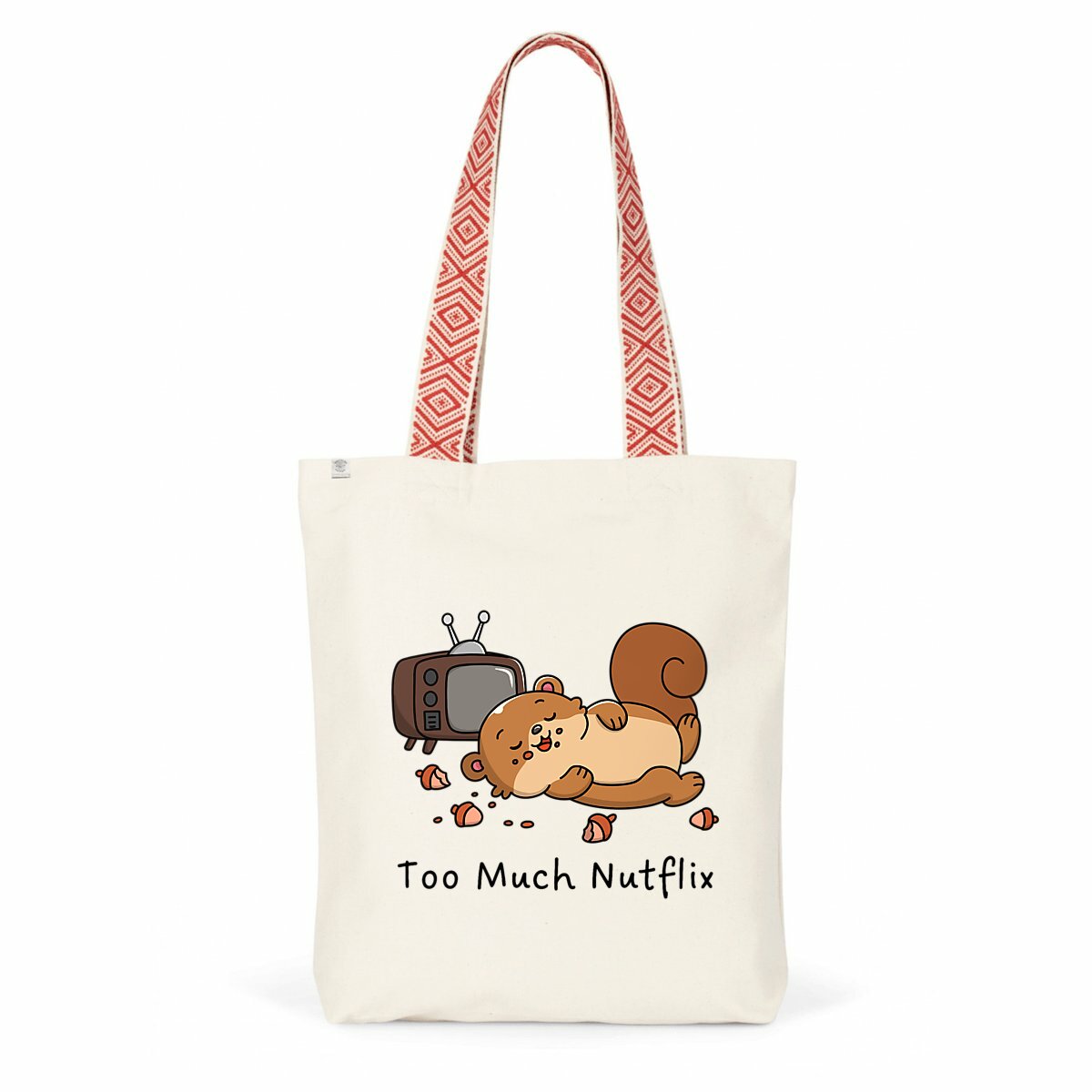 totebag éthnique écureuil