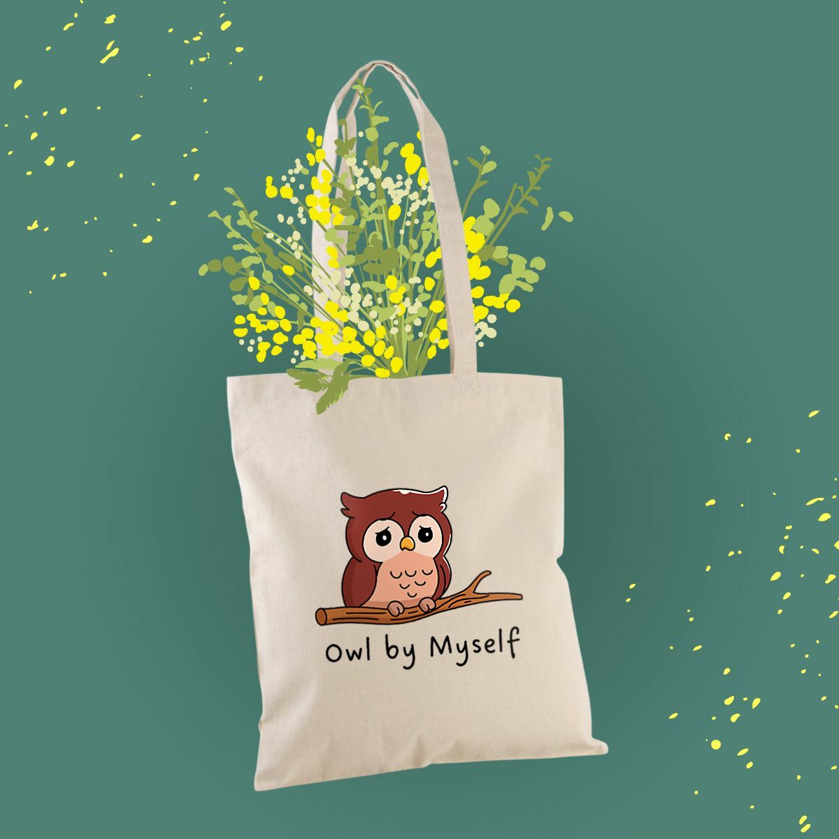 totebag coton hibou